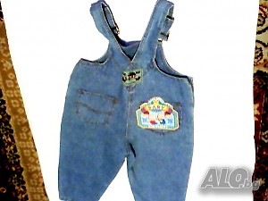 Джинсово гащеризонче с етикет, р-р 92, Baby Jeans World