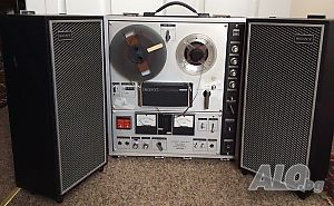 SONY hi fi STEREO TAPECORDER REEL TO REEL PLAYER TC-630 комплект с 2 тонколони оригинал