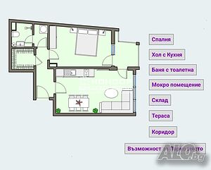 2-стаен апартамент