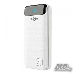 Преносима батерия KLGO KP-89 POWER BANK, 10000/20000mAh с LED дисплей