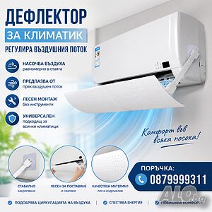 Дефлектор за климатик за регулиране на въздушния поток