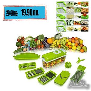 ТОП Nicer Dicer Plus Кухненско ренде 12 части и белачка кутия подарък