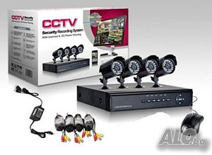 AHD 4 камери SONY DVR CCTV Комплект за видеонаблюдение охрана mi hdd