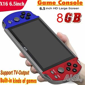 PSP X16 6.5” Игрова тв конзола с 30000+ игри Nintendo Sega ps4