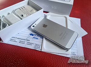 Apple iPhone 5S бял 16Gb Фабрично отключен Айфон телефон