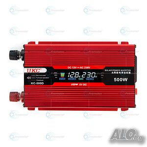 Инвертор с дисплей 12-220V 500W