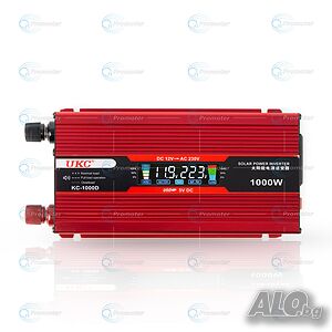 Инвертор с дисплей 12-220V 1000W