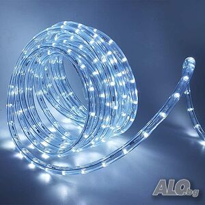 НОВО БЯЛ Светещи LED маркучи Многоцветен RGB и БЯЛ за украса за коледа