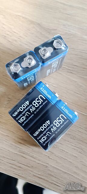 Презареждащи батерии 9V / Rechargable 9V batteries