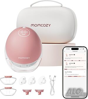 Momcozy M9 Mobile Flow Безжична помпа за кърма с приложение - 15 степени, единична
