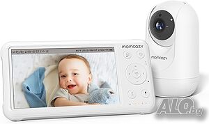 Momcozy BM01 Видео бебефон 5” с камера 1080p, нощно виждане, без WiFi - до 4 камери