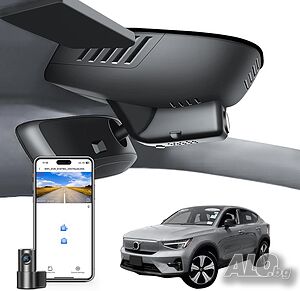 Видеорегистратор за Volvo C40 2022-2024 - 4K + 1080P задна камера, WiFi, OEM вид