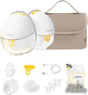 Medela Motion InBra ДВОЙНА носима помпа за кърма - комплект 2 помпи + чанта