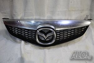 Предна решетка с емблема Мазда 6 гг 2.0 147кс тс фейслифт 06г Mazda 6 gg 2.0 147hp ts facelift 2006