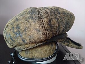 Шапка-каскет от агнешка кожа