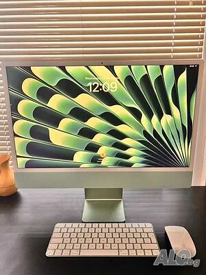 iMac 24 Retina 4.5K | M1 чип с 8 ядрен GPU | 512GB - Зелен - Като НОВ!