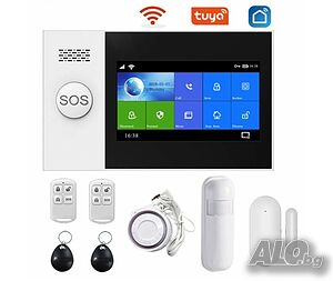 WiFi смарт охранителна система Tuya Smart Technology Sim Base Touch
