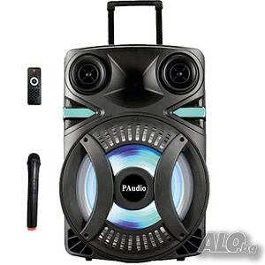 Караоке Тонколона PA-152, 15 инча, Безжичен Микрофон, Bluetooth, FM радио, USB, Карта памет