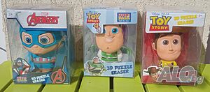 Гума, 3D пъзел Captain America, Woody и Buzz Играта на играчките