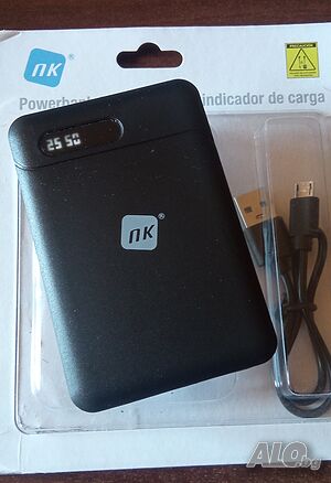 Powerbank 5000mAh дисплей вход USB micro и micro-C фенер