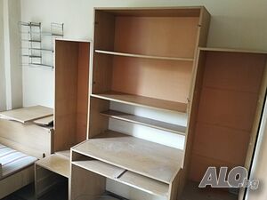 Модулен комплект от бюро, шкаф и 2 етажерки (Транспорт и Монтаж)