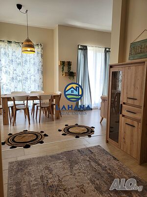 Нова обзаведена къща в затворен комплекс Majestic Sea Village в м-ст Лахана!!!