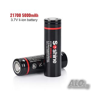 Презареждаеми Li-ion батерии ”Soshine”, 21700, 3.7V, 5000mAh