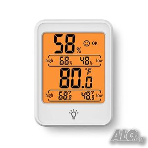 Компактен електронен термометър с хигрометър ThermoPro MC41