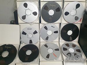 26.5см 10,5” алуминиеви магнетофонни ролки Ampex. С лента и кутия.