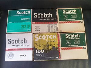 15см. Ролки за магнетофон. Ролки Scotch с лента.