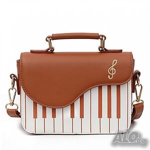 Малка дамска чанта Piano Brown