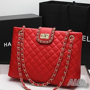 Дамска чанта от естествена кожа Red 1232