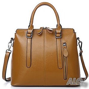 Дамска чанта Естествена кожа Brown 1002