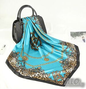 Копринени кърпи /шалове/ за глава 90х90см