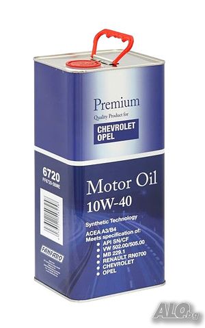 Масло Opel - Shevrolet, 10W40, 5 L. Метална опаковка