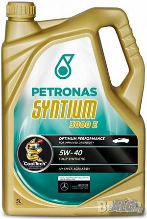 Моторно масло Petronas Syntium 3000 E 5W40, 5л