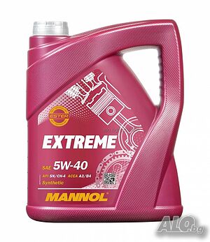 Синтетично моторно масло MANNOL Extreme 5W40 5л