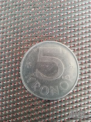 продавам 5 крони-1984 г. Швеция.