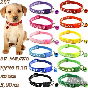 Нашийници / каишки за малки кучета и котки със звънче. Нашийник / каишка за малко куче и котк.