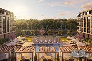 Едностаен апартамент в нов комплекс на 300 метра от плажа в Слънчев бряг Едностаен апартамент 34.84 кв.м Тухла 1 етаж | Апартаменти | Слънчев бряг