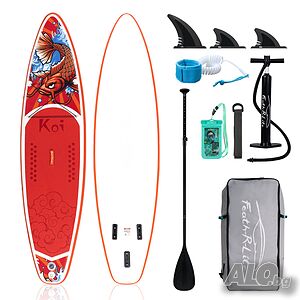 Надуваем падълборд FunWater KOI 335cm Paddle Board SUP