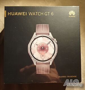 HUAWEI WATCH GT 6 46 mm Gray Leather - Чисто нов, неразпечатан, с 24 месеца гаранция