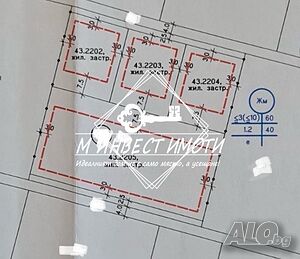 Продажба За жилищно строителство община Родопи - с. Марково 811m²