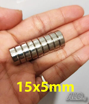 15x5mm неодимов МАГНИТ N52, magnit neodimov, магнити