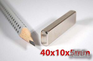 40x10x5mm неодимов МАГНИТ N52, magnit, neodimov, магнити, magniti