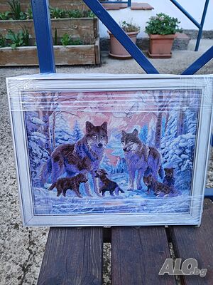 Гоблен Семейство вълци