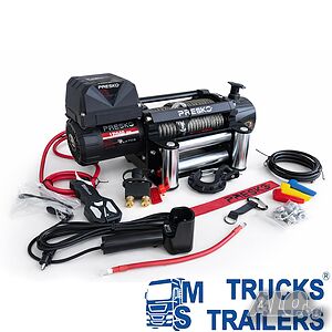 Електрическа лебедка със синтетично въже PRESKO RAPTOR 13.500 24V