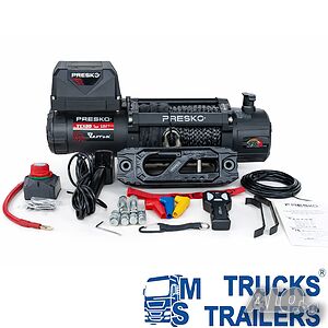 Електрическа лебедка със синтетично въже PRESKO RAPTOR 13.500 FAST 12V