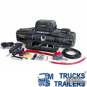 Електрическа лебедка със синтетично въже PRESKO RAPTOR-X 13.000 12V