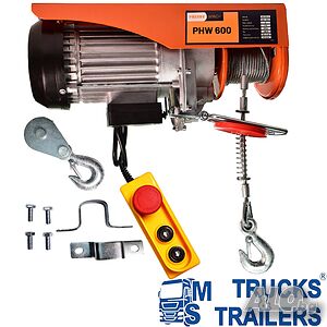 Електрически телфер 600кг въже 18м 230V